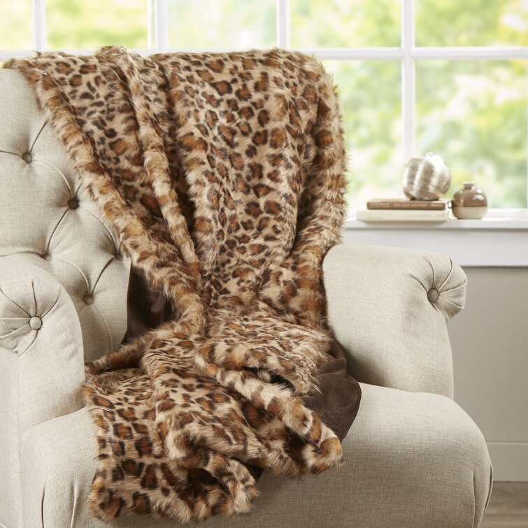 Leopard throw store blanket